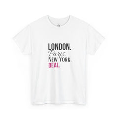 City Life Unisex Tee: London, Paris, New York Deal - Travel Shirt, Fashion Apparel, Gift for Travelers, Urban Outfit, Streetwear