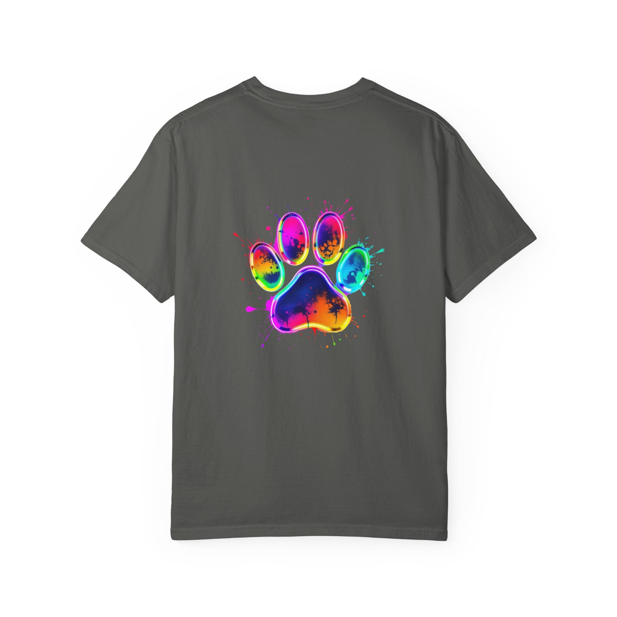 Paw print Graphic T-Shirt, Unisex Vintage Tee, Perfect for Festivals, Beach Days, and Casual Wear, Gift for Sun Lovers