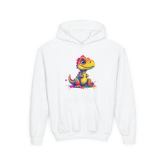 Colorful Dino Youth Hoodie – Fun and Playful Sweatshirt for Kids