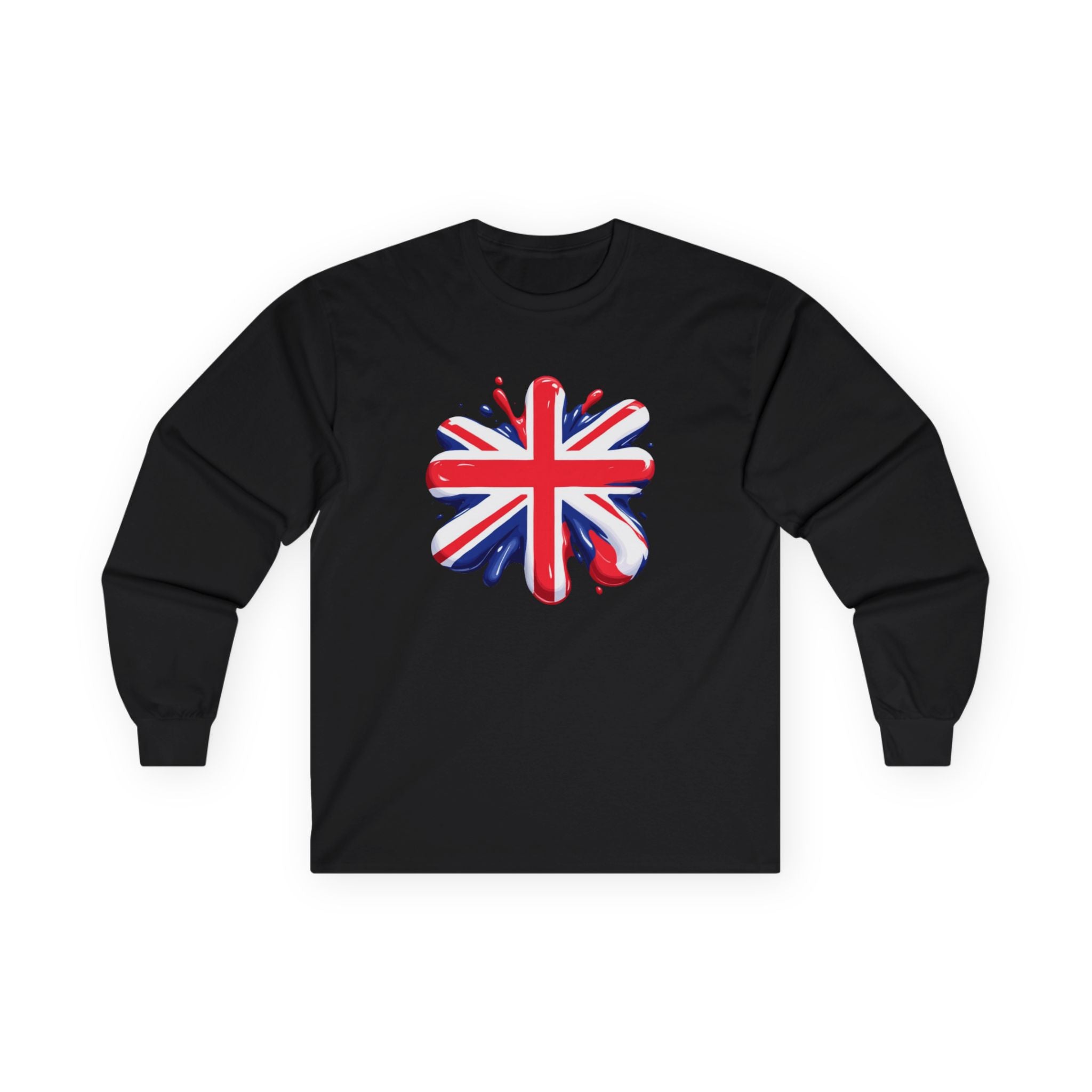 British Flag Long Sleeve Tee - Unisex Ultra Cotton, Perfect for Celebrations and Everyday Style