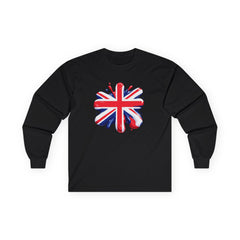 British Flag Long Sleeve Tee - Unisex Ultra Cotton, Perfect for Celebrations and Everyday Style