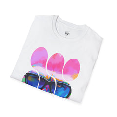 Vibrant Gorilla Graphic Tee, Unisex Softstyle T-Shirt, Funky Apparel, Casual Wear, Gift for Animal Lovers, Summer Collection