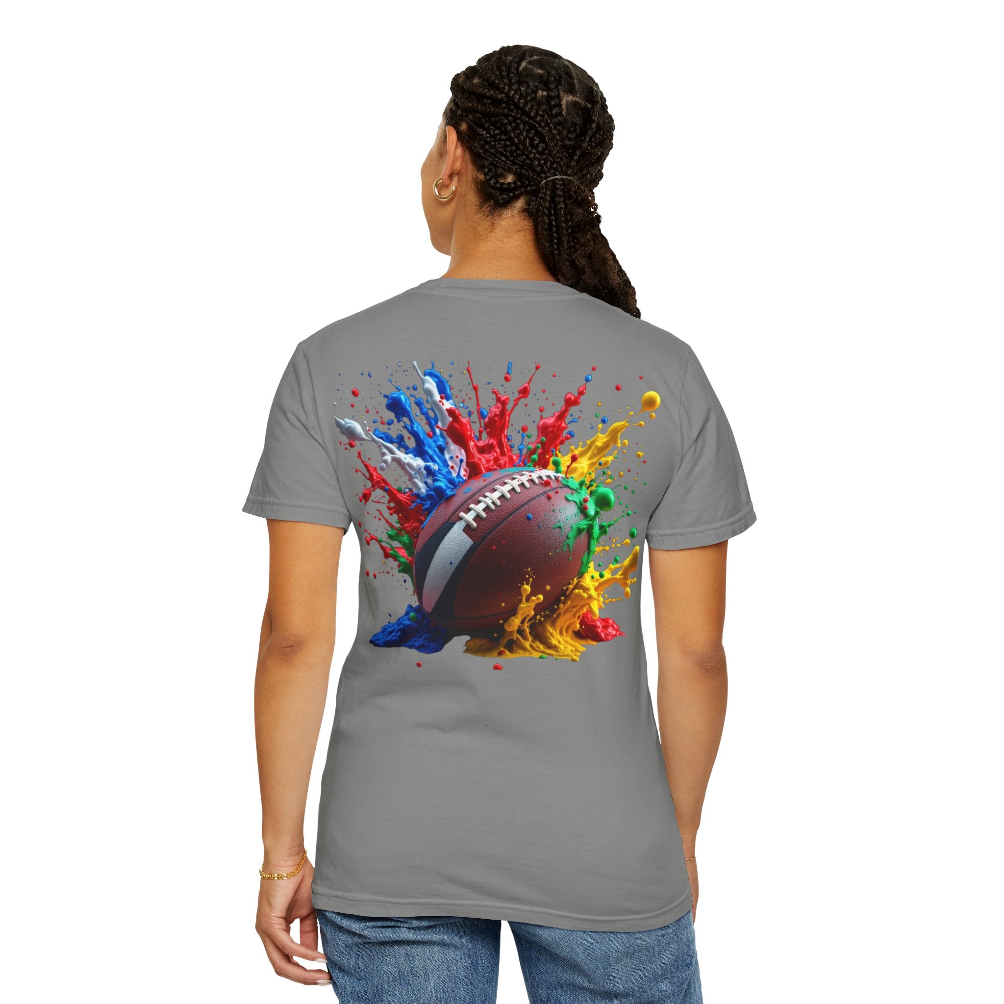 Rugby Ball Graphic T-Shirt, Unisex Vintage Tee, Perfect for Festivals, Beach Days, and Casual Wear, Gift for Sun Lovers