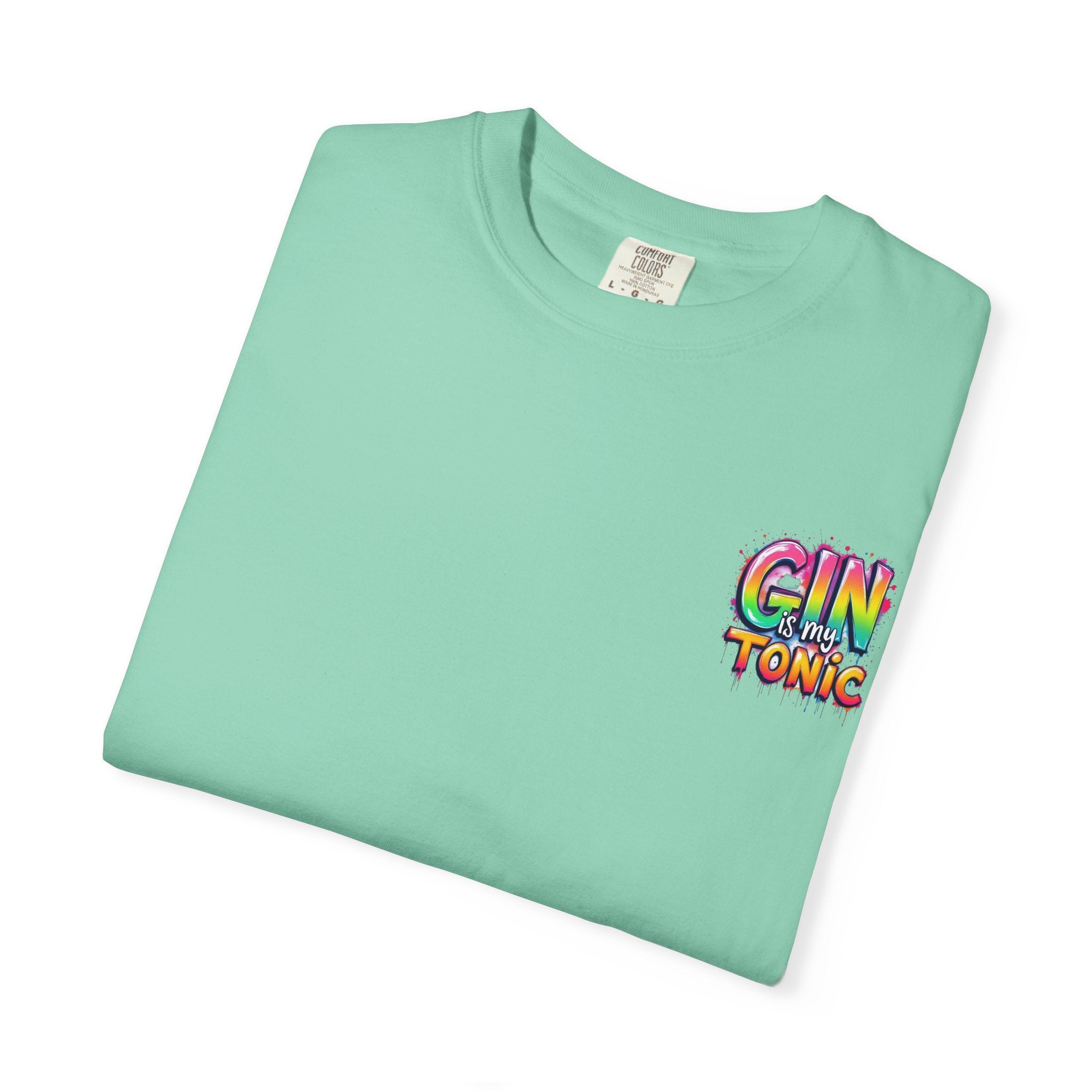 Gin is my Tonic Graphic T-Shirt, Unisex Vintage Tee, Perfect for Festivals, Beach Days, and Casual Wear, Gift for Sun Lovers