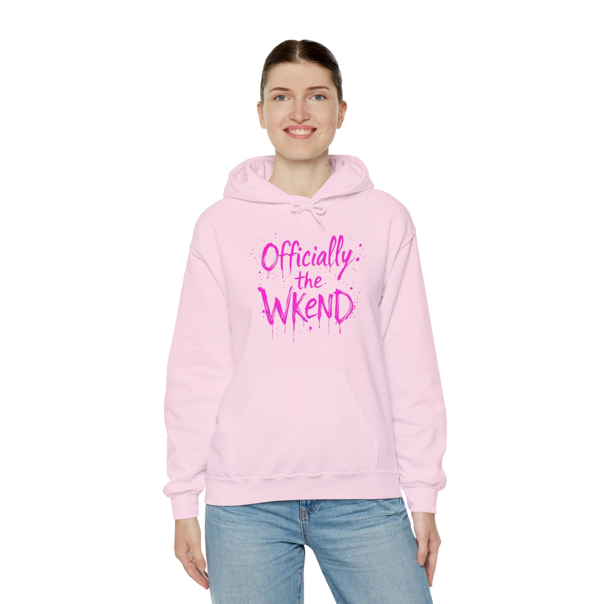 Officially the Wkend Hooded Sweatshirt, Unisex Weekend Sweatshirt, Cozy Hoodie for Relaxation, Ideal for Casual Outings, Perfect Gift [...]