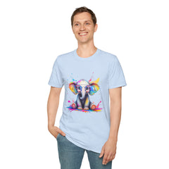 Cute Elephant Graphic T-Shirt, Fun Animal Tee, Gift for Animal Lovers, Casual Wear, Birthday, Eco-Friendly Cotton
