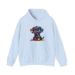 Colorful Puppy Sweatshirt - Cozy Pet Lover Hoodie, Gift for Dog Owners, Birthday Present, Dog-Themed Apparel, Animal Lover Fashion