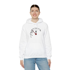 Fuel Gauge Graphic Hoodie, Unisex Sweatshirt for Gamers, Cozy Gift for Tech Lovers, Perfect for Casual Wear, Comfy Everyday Hoodie