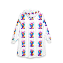 Colorful Cocktail Unisex Hooded Blanket - Cozy and Fun for Parties & Home