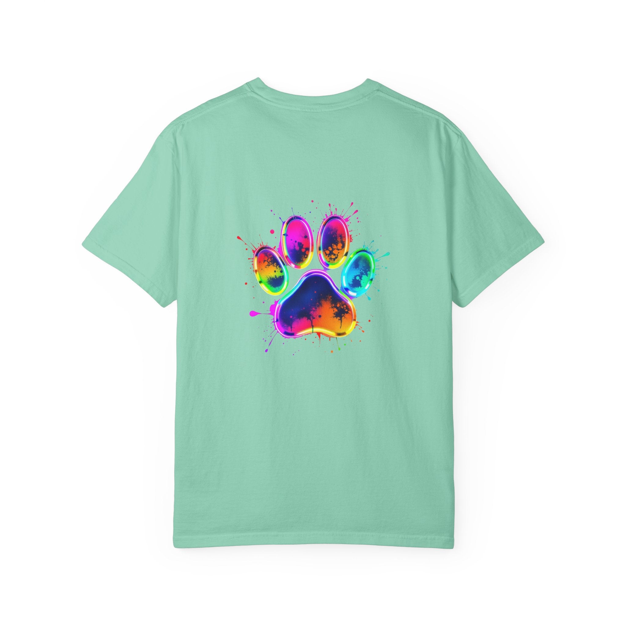 Paw print Graphic T-Shirt, Unisex Vintage Tee, Perfect for Festivals, Beach Days, and Casual Wear, Gift for Sun Lovers