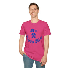 Unisex Happy Hour T-Shirt, Perfect for Parties, Casual Outings, Gifts, and Celebrations