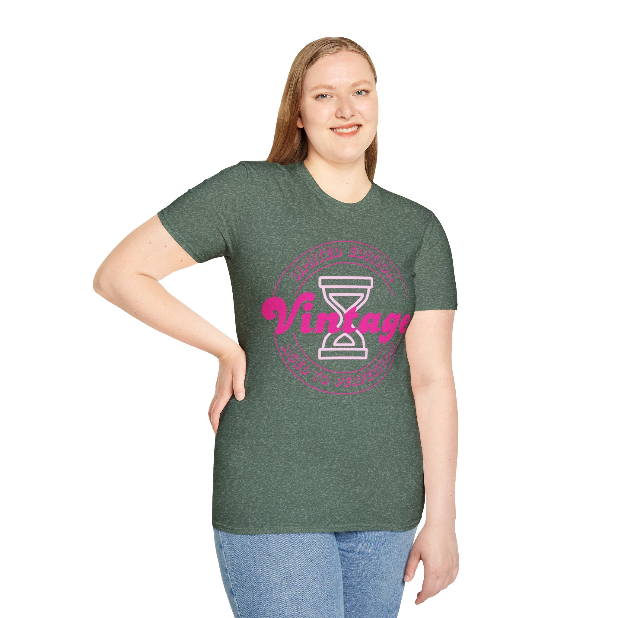Vintage Inspired Unisex Softstyle T-Shirt - Perfect for Retro Lovers, Casual Outings, Birthdays, Anniversaries, Gift Ideas