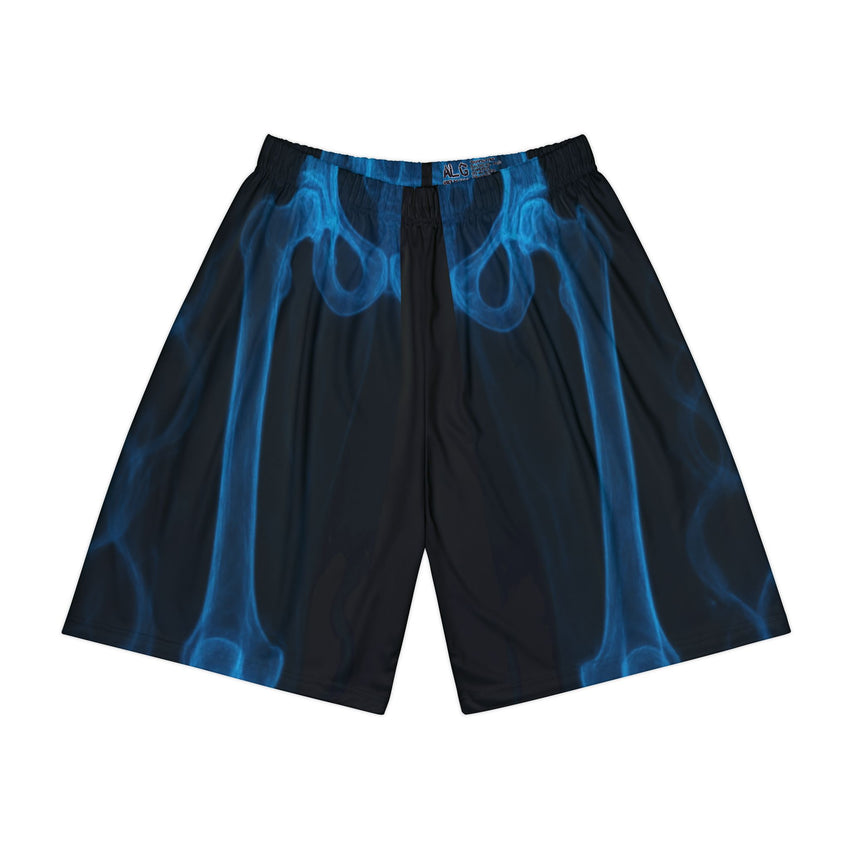 Blue Smoke Men's Sports Shorts - Athletic Gear, Activewear, Gym Shorts, Summer Apparel, Unique Sportswear