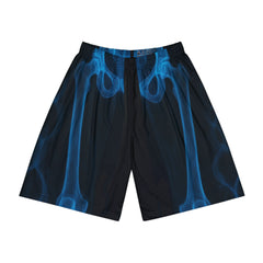 Blue Smoke Men's Sports Shorts - Athletic Gear, Activewear, Gym Shorts, Summer Apparel, Unique Sportswear