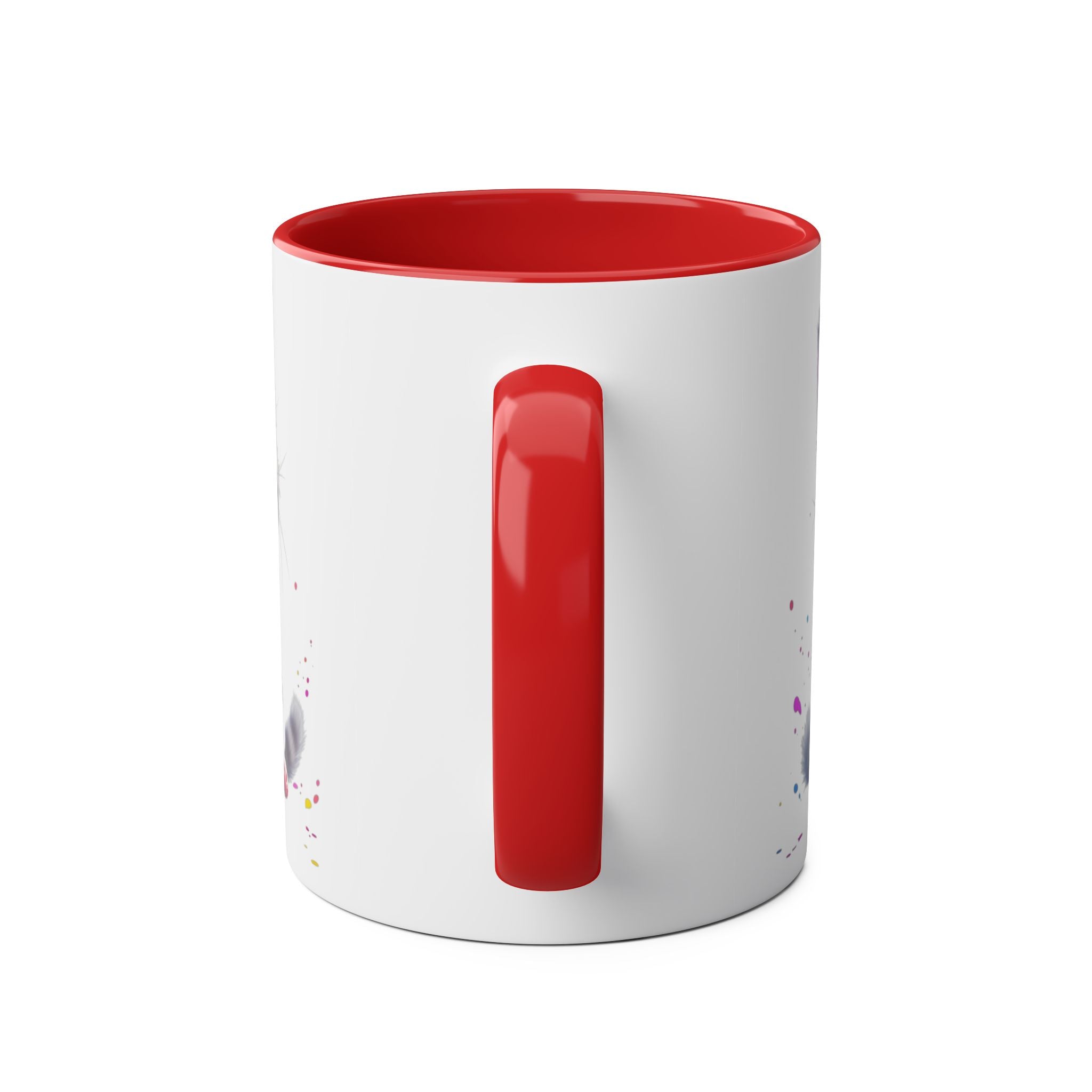 Cute Cat Two-Tone Coffee Mug for Cat Lovers