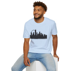 Skyline Unisex T-Shirt | City Lover Tee, Urban Art Shirt, Gift for Travelers, Vibrant Summer Apparel, Graphic T-Shirt