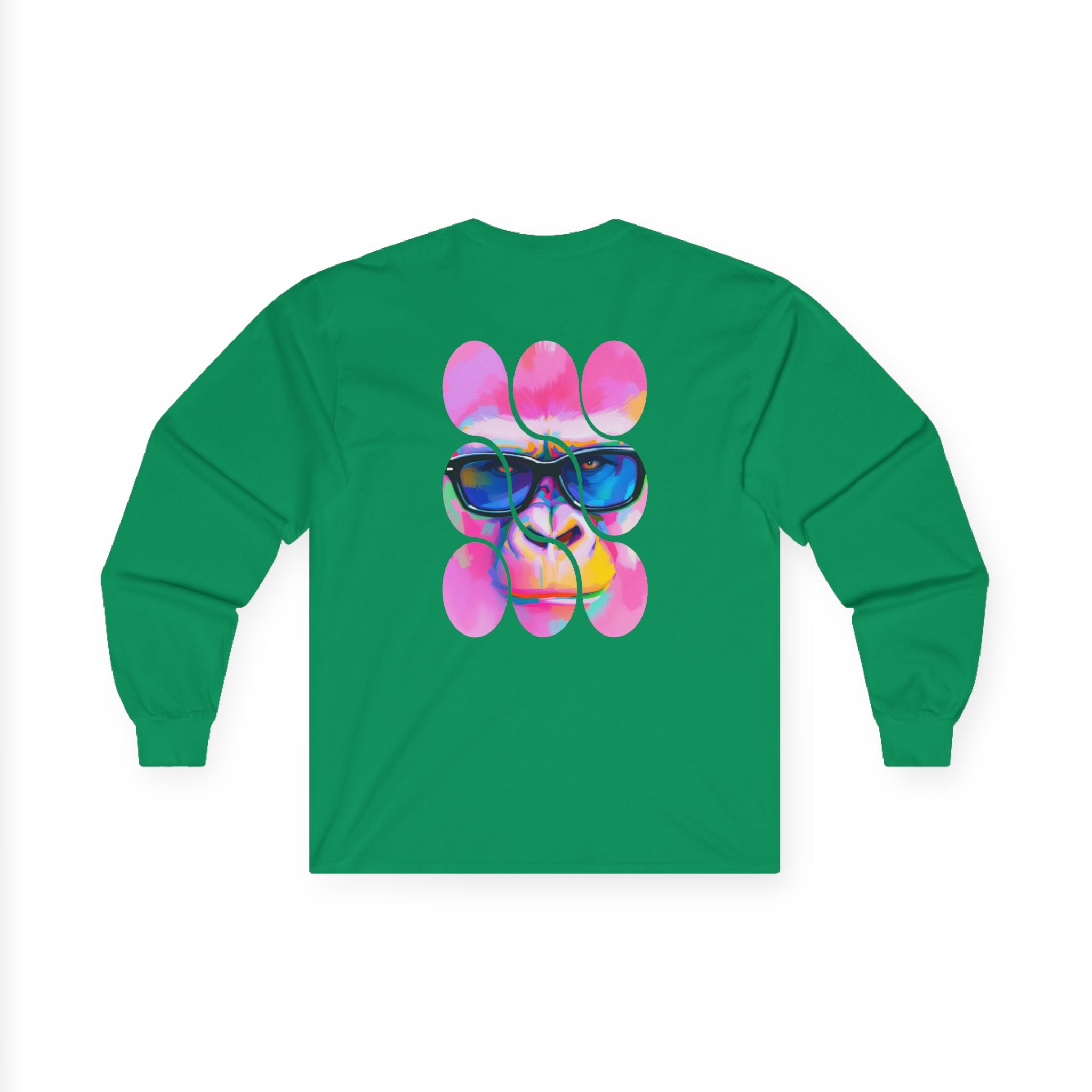 Vibrant Art-Inspired Long Sleeve Tee, Colorful T-Shirt for Artists, Gift for Birthdays, Casual Wear, Festival Outfit, Unique Graphic Tee