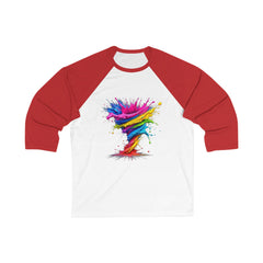 Tornado Baseball Tee for Unisex, Casual Tee, Art Lover Gift, Fun Sportswear, Summer Relaxation Shirt