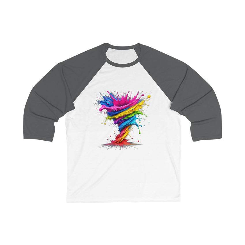 Tornado Baseball Tee for Unisex, Casual Tee, Art Lover Gift, Fun Sportswear, Summer Relaxation Shirt