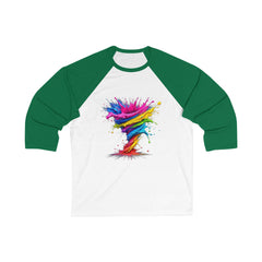 Tornado Baseball Tee for Unisex, Casual Tee, Art Lover Gift, Fun Sportswear, Summer Relaxation Shirt