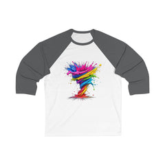 Tornado Baseball Tee for Unisex, Casual Tee, Art Lover Gift, Fun Sportswear, Summer Relaxation Shirt