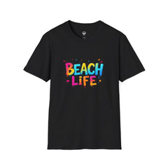 Beach Life Unisex Softstyle T-Shirt, Summer Vibes, Casual Wear, Beach Vacation, Gift for Beach Lovers