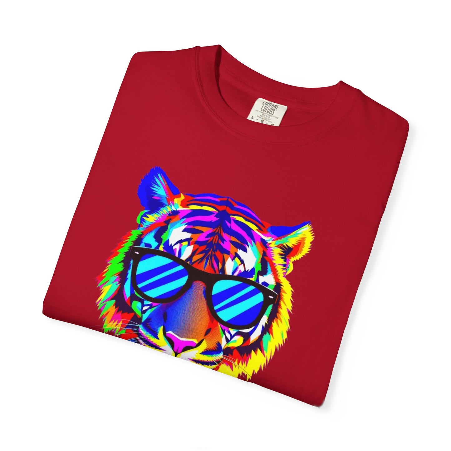 Vibrant Tiger Graphic T-Shirt - Unisex, Cool & Colorful Design