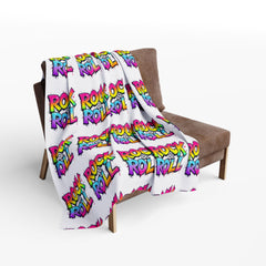Rock & Roll Arctic Fleece Blanket, Cozy Throw, Music Lover Gift, Vibrant Decor, Concert Merchandise, Unique Home Accessory