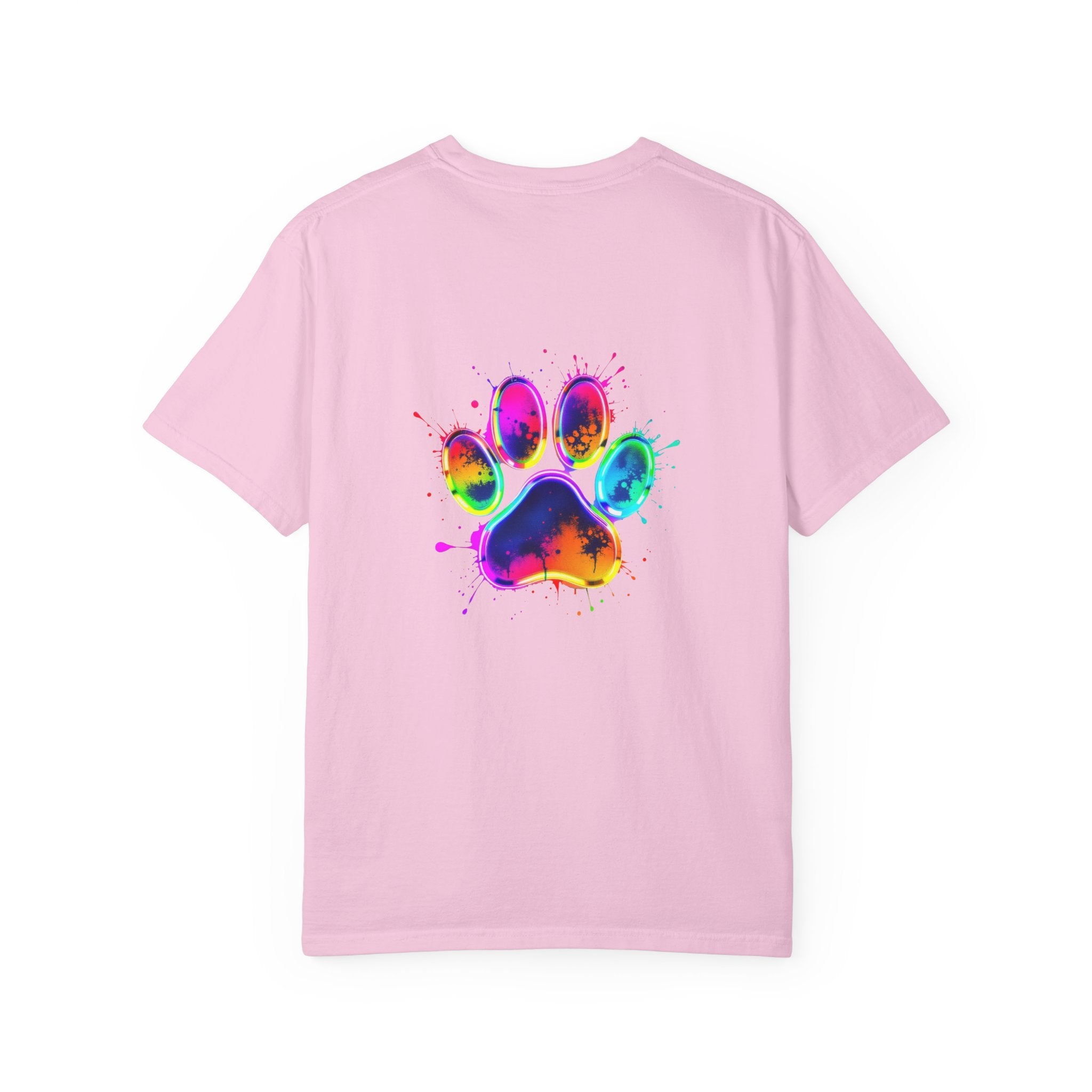 Paw print Graphic T-Shirt, Unisex Vintage Tee, Perfect for Festivals, Beach Days, and Casual Wear, Gift for Sun Lovers