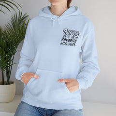 Racing-Themed Hooded Sweatshirt, Ideal for Race Fans, Comfortable, Casual Wear, Great Gift for Motorsports Enthusiasts, Unisex Design