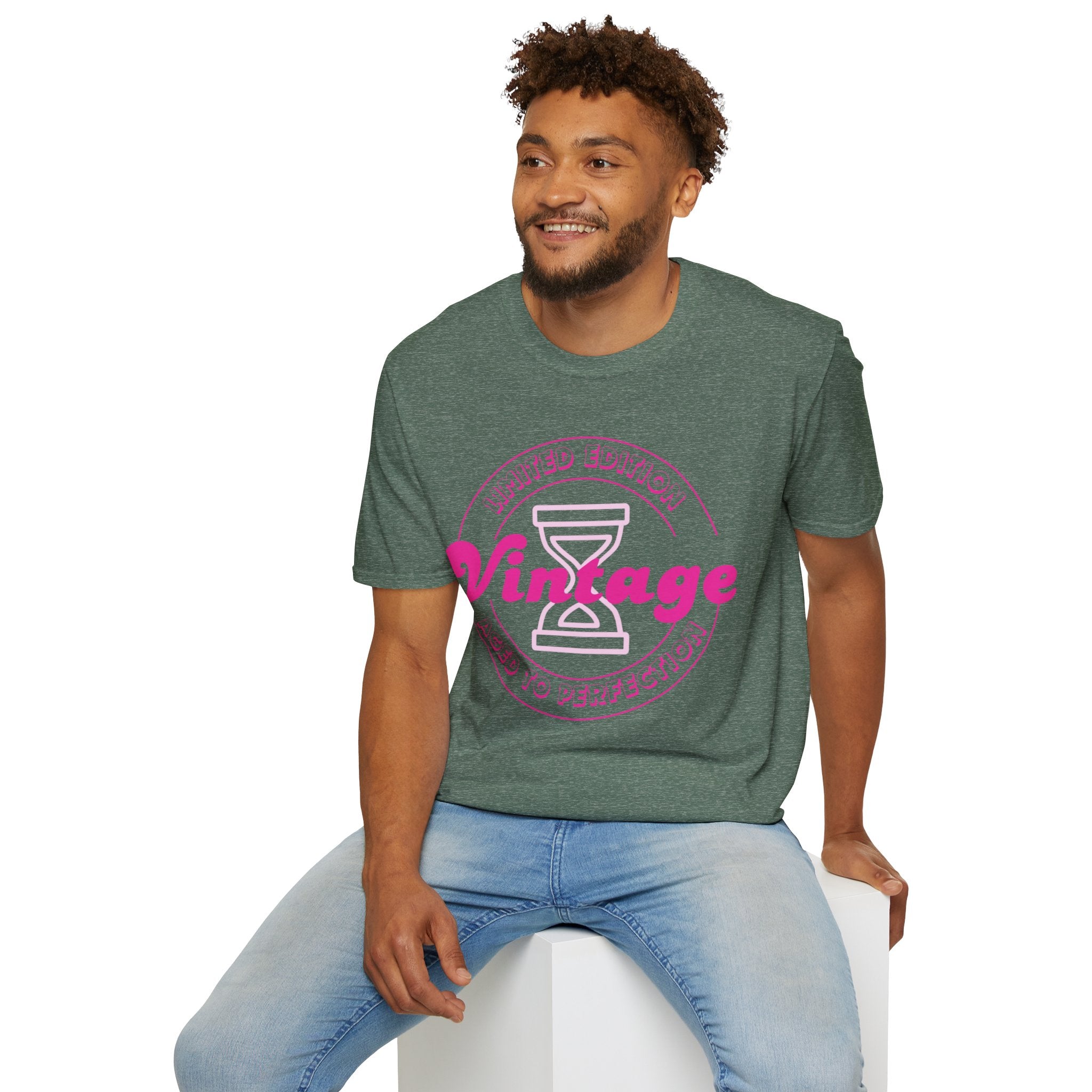 Vintage Inspired Unisex Softstyle T-Shirt - Perfect for Retro Lovers, Casual Outings, Birthdays, Anniversaries, Gift Ideas