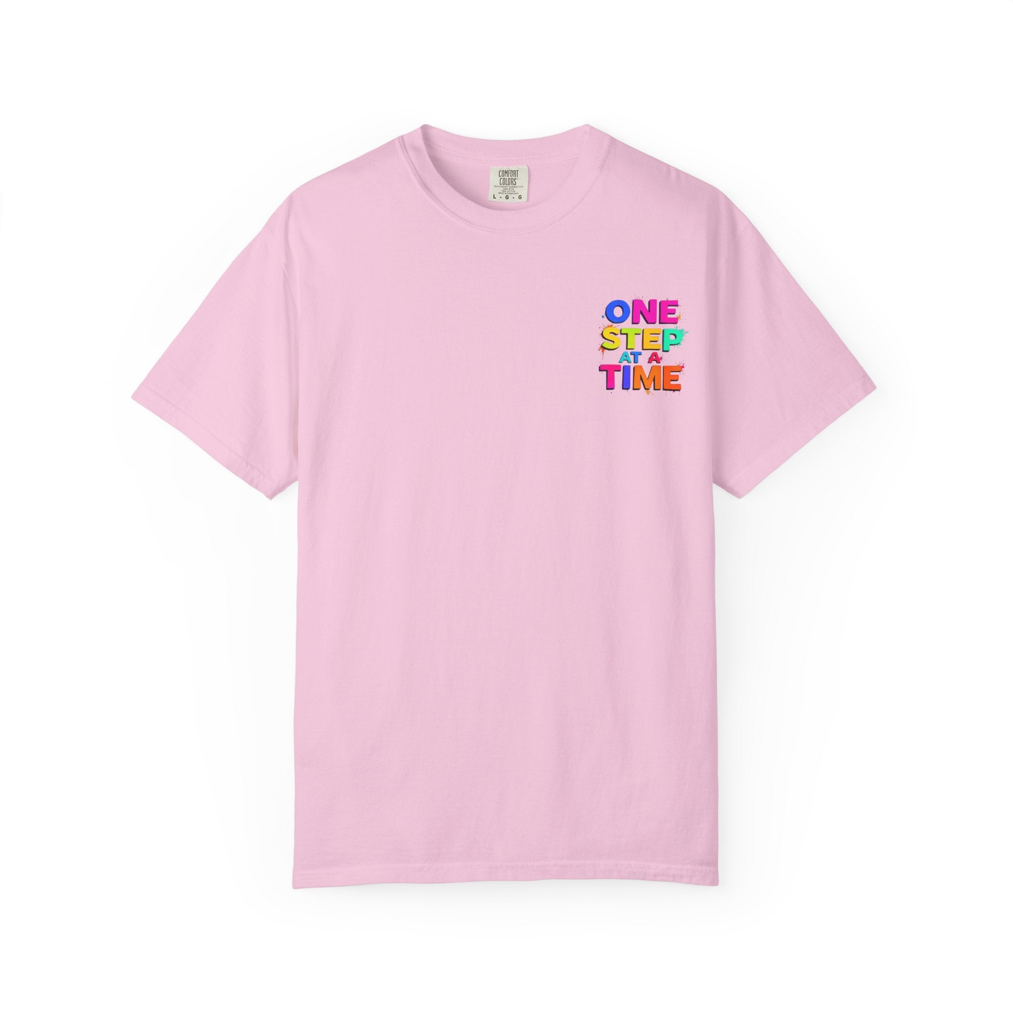 One Step at a Time Graphic T-Shirt, Unisex Vintage Tee, Perfect for Festivals, Beach Days, and Casual Wear, Gift for Sun Lovers