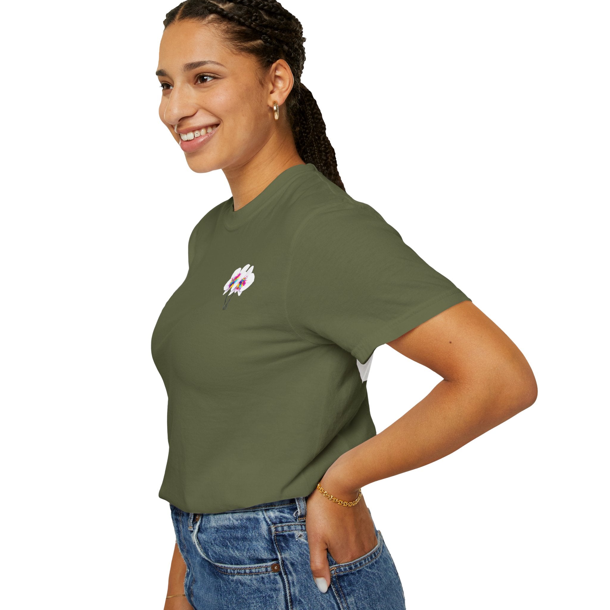 Flower  Unisex Party T-Shirt - Bright & Fun Graphic Tee for Celebrations, Summer Events, Festivals, Birthdays, Casual Wear