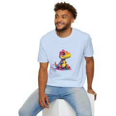 Cute Dinosaur T-Shirt, Fun Graphic Tee, Kids Birthday Gift, Dino Lover Apparel, Unisex Casual Wear