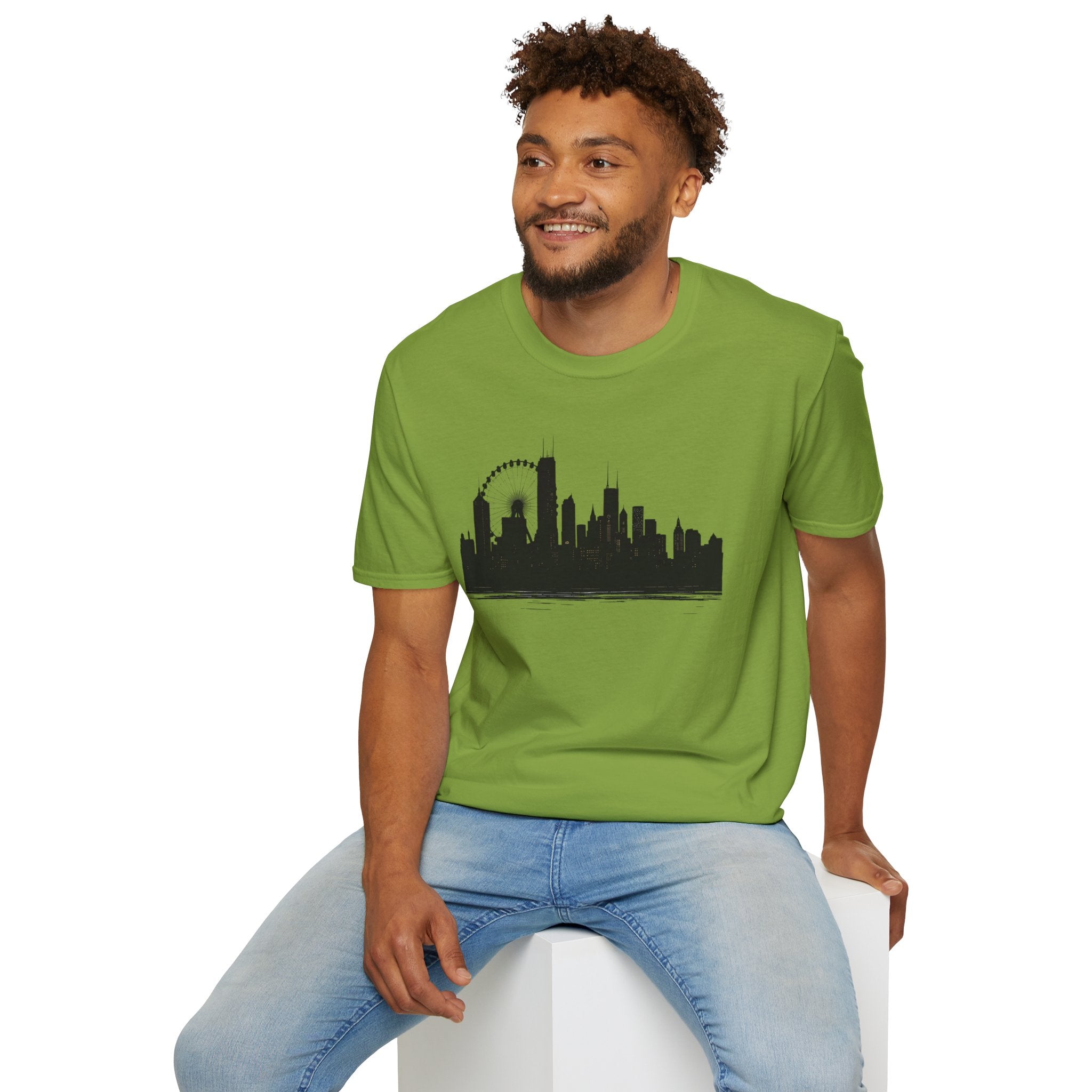Skyline Unisex T-Shirt | City Lover Tee, Urban Art Shirt, Gift for Travelers, Vibrant Summer Apparel, Graphic T-Shirt