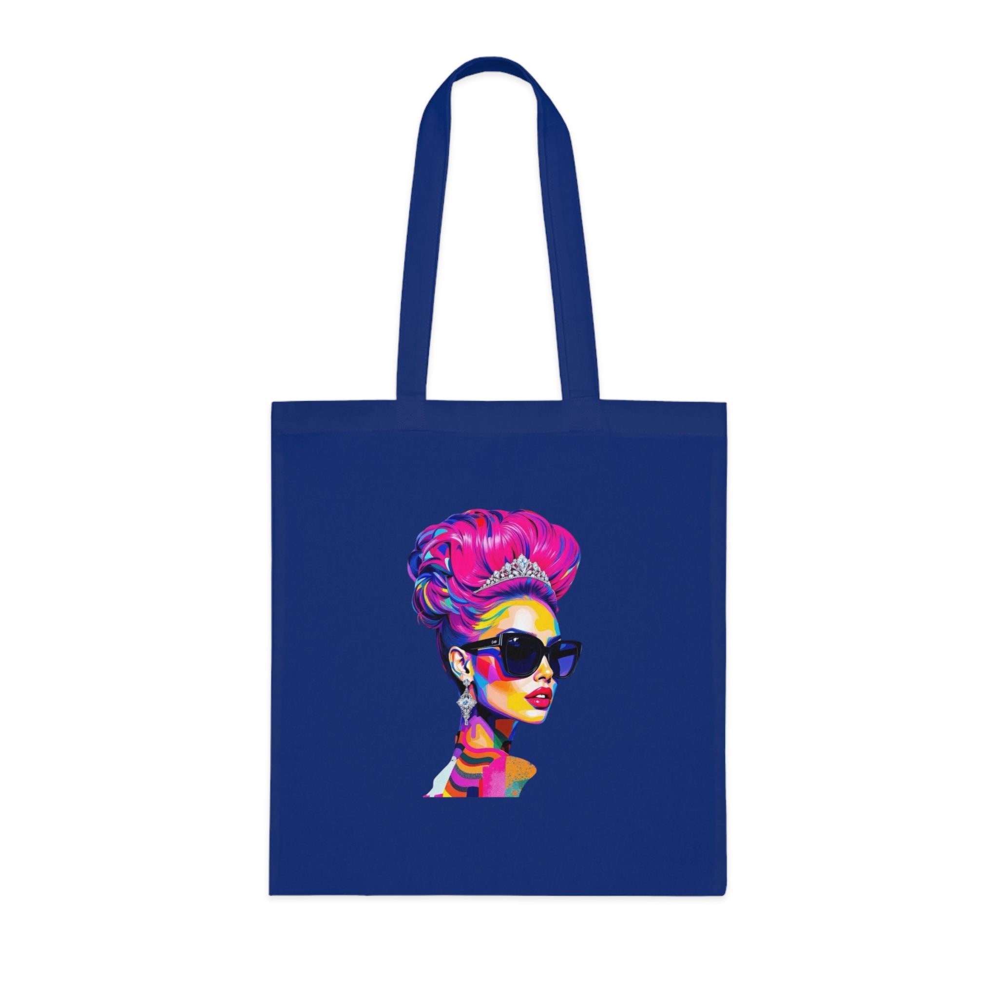 Chic Fashionista Cotton Tote Bag, Stylish Shopping Tote, Trendy Eco-Friendly Bag, Perfect Gift for Her, Art Print Bag