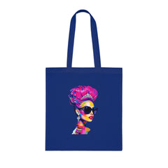 Chic Fashionista Cotton Tote Bag, Stylish Shopping Tote, Trendy Eco-Friendly Bag, Perfect Gift for Her, Art Print Bag