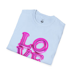 Love Balloon Graphic Unisex T-Shirt, Cute Couples Apparel, Valentine's Day Gift, Casual Wear, Trendy Gift Idea, Statement Tee