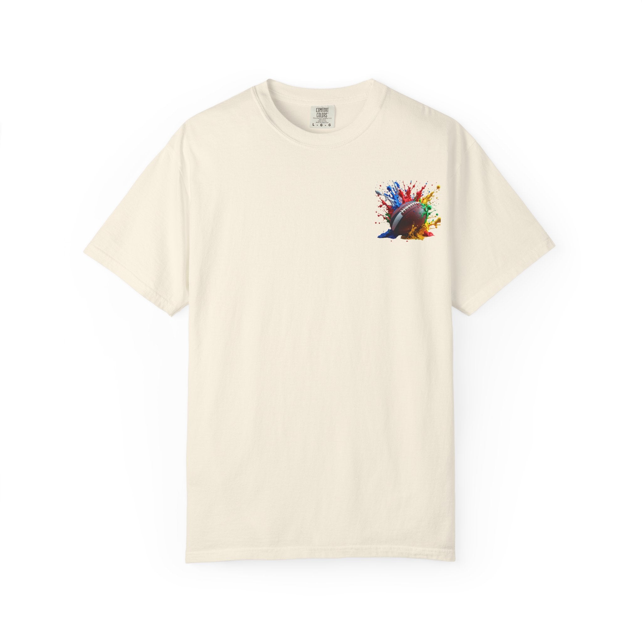Rugby Ball Graphic T-Shirt, Unisex Vintage Tee, Perfect for Festivals, Beach Days, and Casual Wear, Gift for Sun Lovers