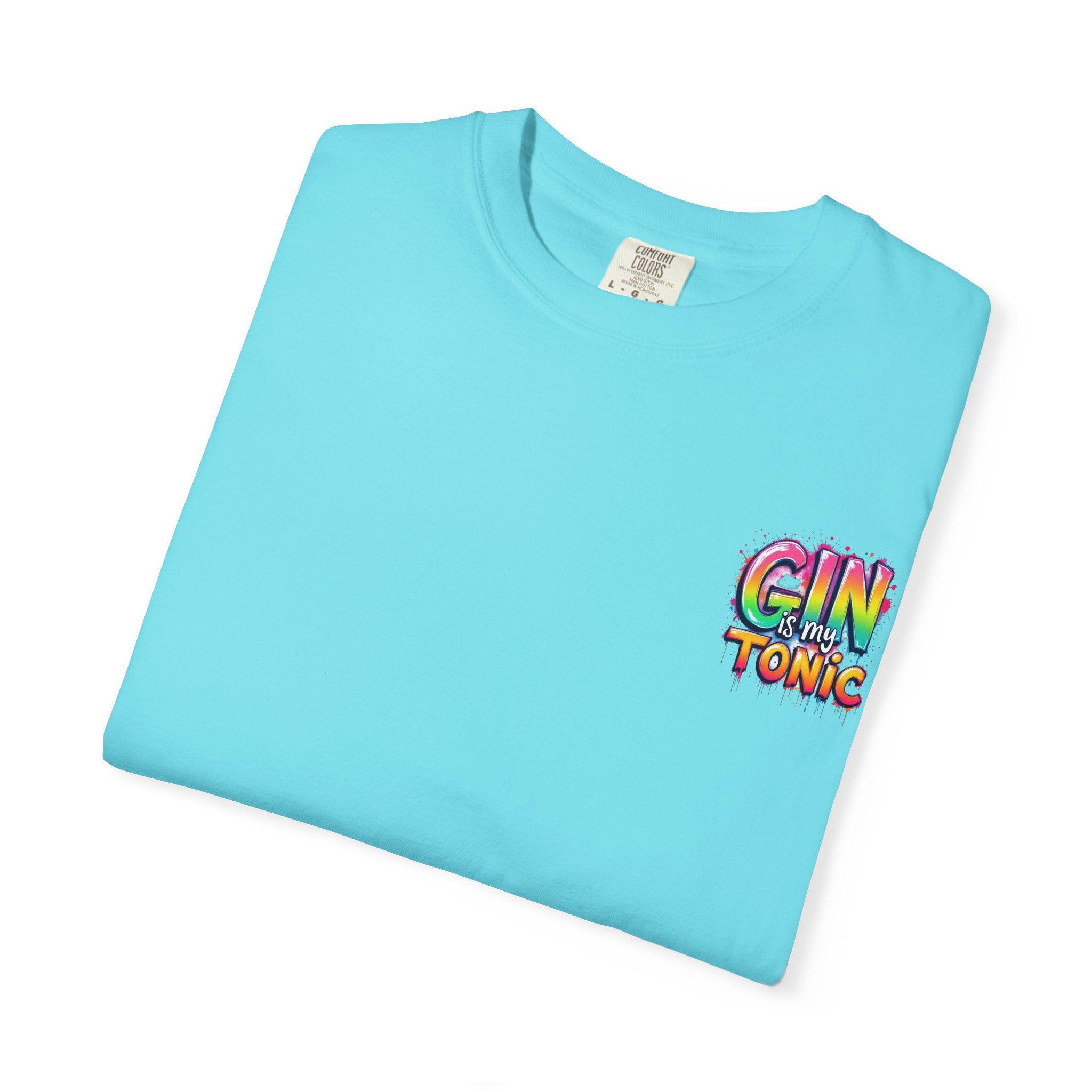 Gin is my Tonic Graphic T-Shirt, Unisex Vintage Tee, Perfect for Festivals, Beach Days, and Casual Wear, Gift for Sun Lovers