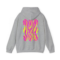Vibrant Heart Print Hoodie - Funky Sweatshirt for Cozy Days, Perfect for Gifts, Casual Wear, Festivals, and Everyday Comfort