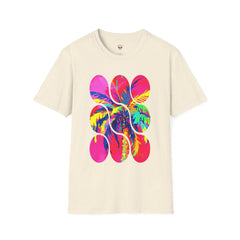 Vibrant Tropical T-Shirt, Beachwear, Summer Apparel, Casual Outfit, Gift for Friends, Festival Fashion