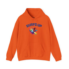 Surf's Up Unisex Heavy Blend Hooded Sweatshirt - Vibrant Beachwear for Surfers