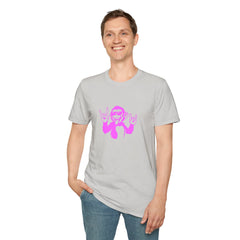 Rockin' Monkey Unisex Softstyle T-Shirt | Fun Graphic Tee | Great Gift for Music Lovers | Perfect for Parties & Casual Wear