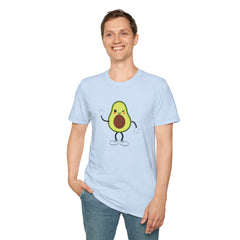 Cute Avocado Tee, Fun T-Shirt for Foodies, Gift for Friends, Cute Apparel, Casual Wear, Summer Outfit