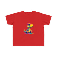 Cute Dinosaur Toddler Tee - Colorful Kids Jersey T-Shirt