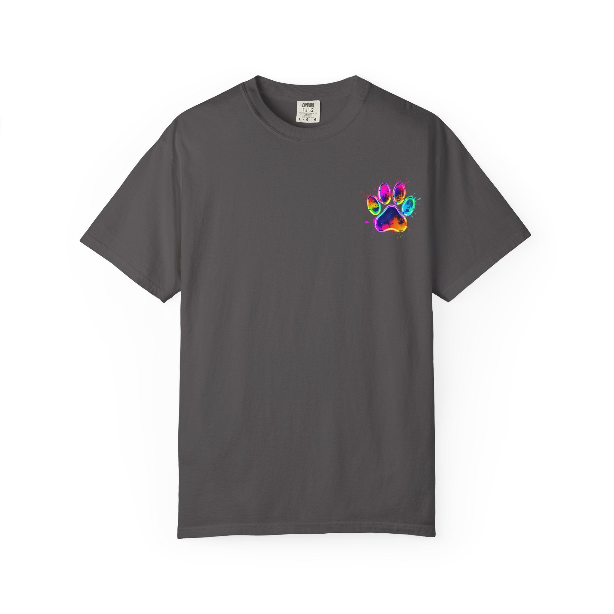 Paw print Graphic T-Shirt, Unisex Vintage Tee, Perfect for Festivals, Beach Days, and Casual Wear, Gift for Sun Lovers