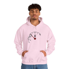 Fuel Gauge Graphic Hoodie, Unisex Sweatshirt for Gamers, Cozy Gift for Tech Lovers, Perfect for Casual Wear, Comfy Everyday Hoodie