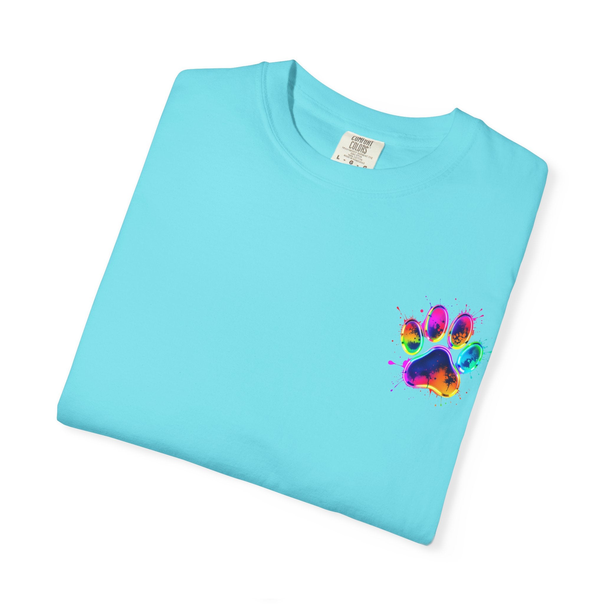 Paw print Graphic T-Shirt, Unisex Vintage Tee, Perfect for Festivals, Beach Days, and Casual Wear, Gift for Sun Lovers