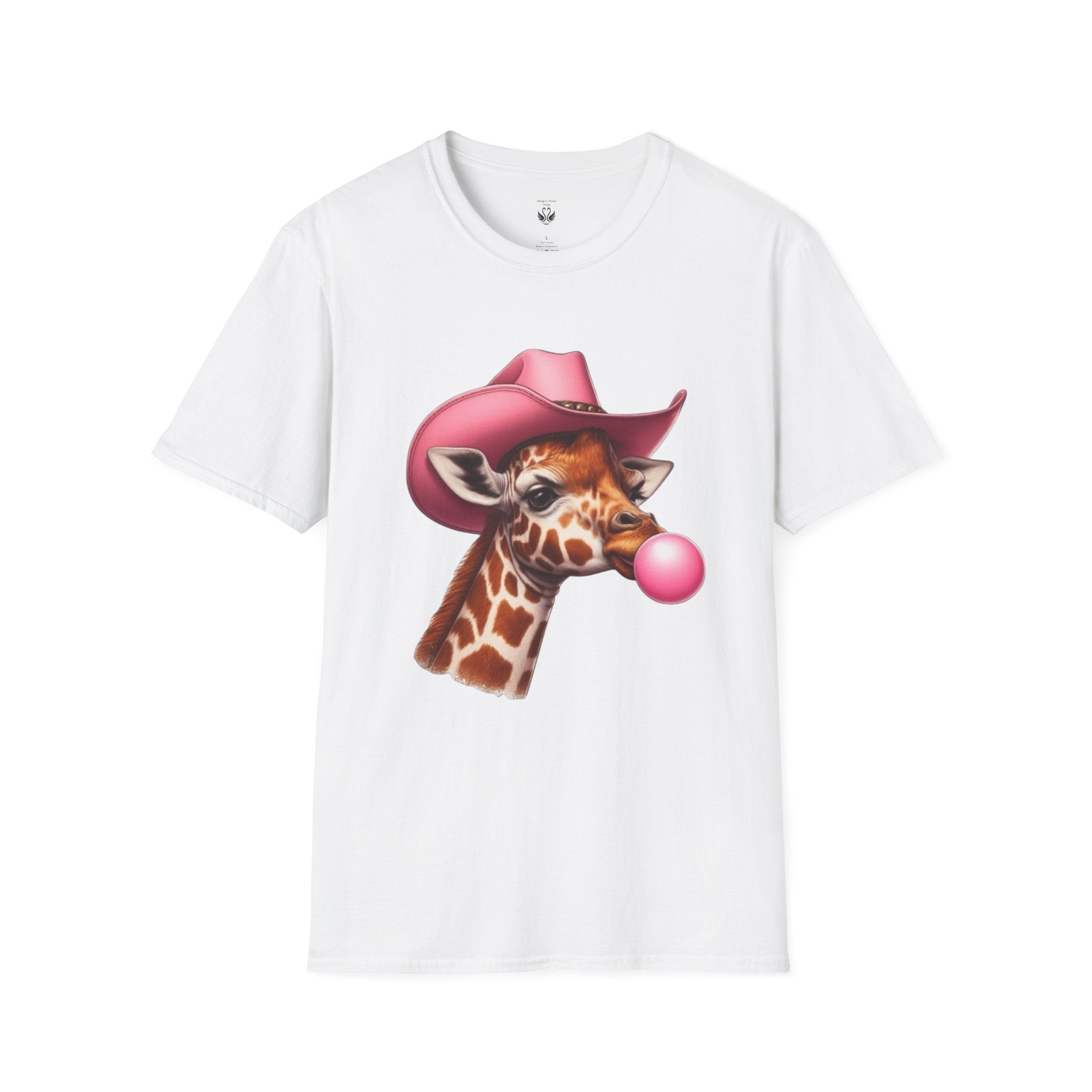 Whimsical Giraffe T-Shirt, Fun Casual Tee, Gifts for Animal Lovers, Birthday Apparel, Cute Graphic Shirt